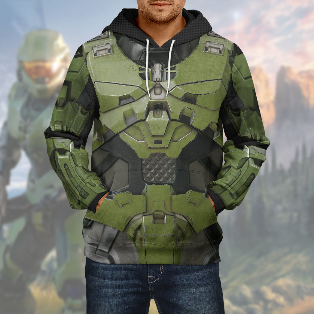 Klothek 3D Halo Infinite Masterchief Cosplay Custom Tshirt Hoodie A | Price in USA, Best Quality