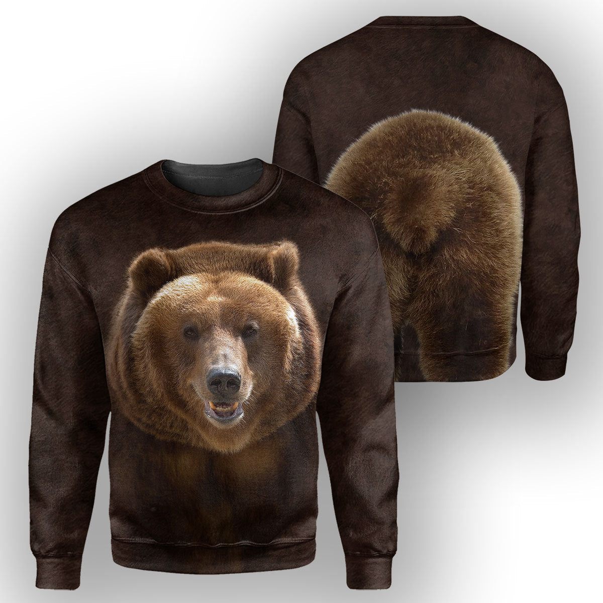 Klothek Grizzly Bear - 3D All Over Printed Shirt | Price in USA, Best Quality