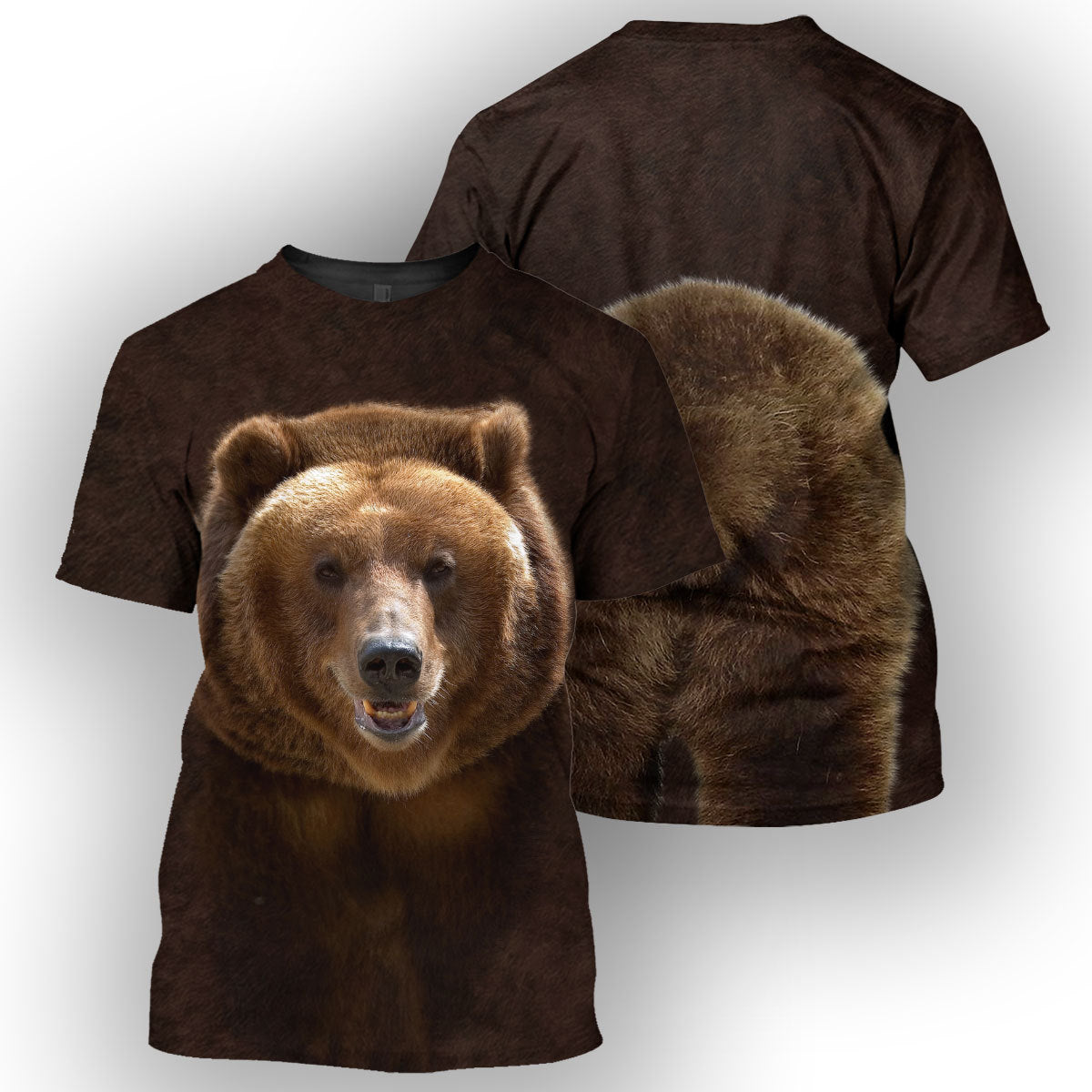 Klothek Grizzly Bear - 3D All Over Printed Shirt | Price in USA, Best Quality