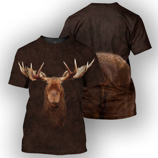 Klothek Moose - 3D All Over Printed Shirt | Price in USA, Best Quality