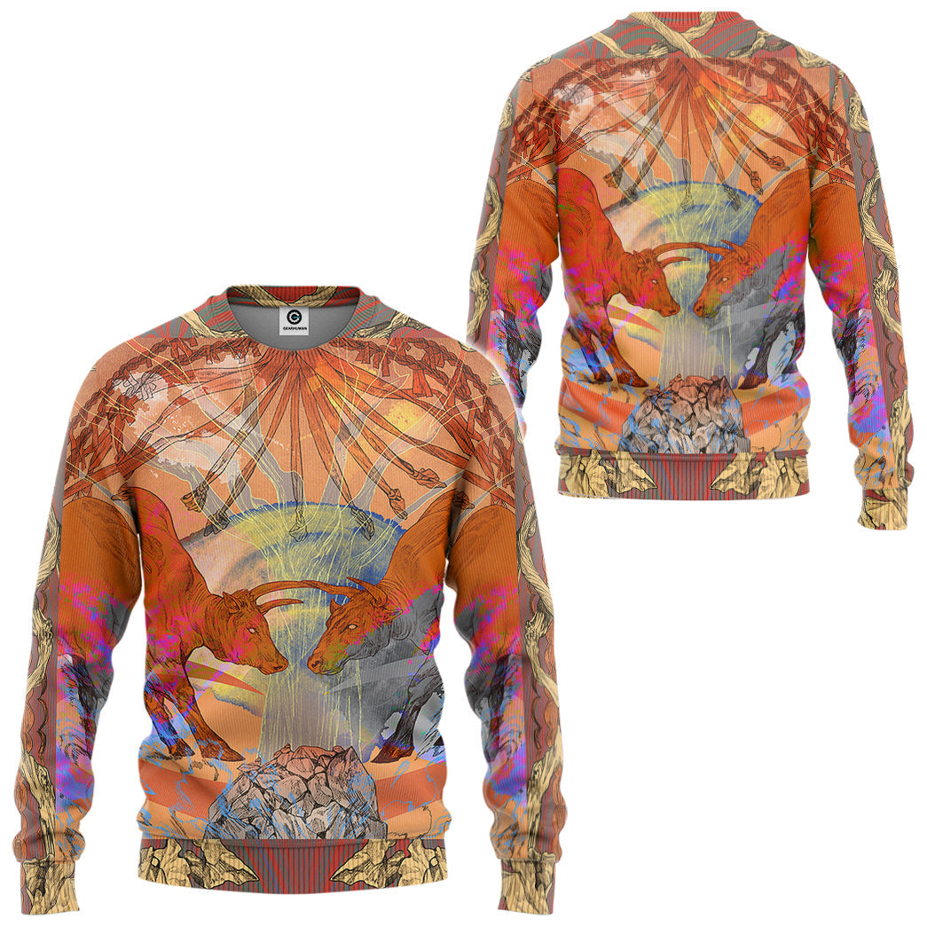 Klothek 3D The Bright Side Of Taurus Custom Tshirt Hoodie Apparel | Price in USA, Best Quality