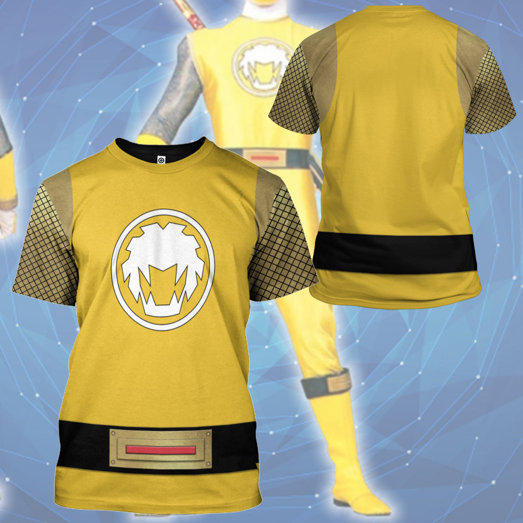 Klothek 3D The Yellow Wind Rangers Ninja Storm Custom Tshirt Hoodie | Price in USA, Best Quality