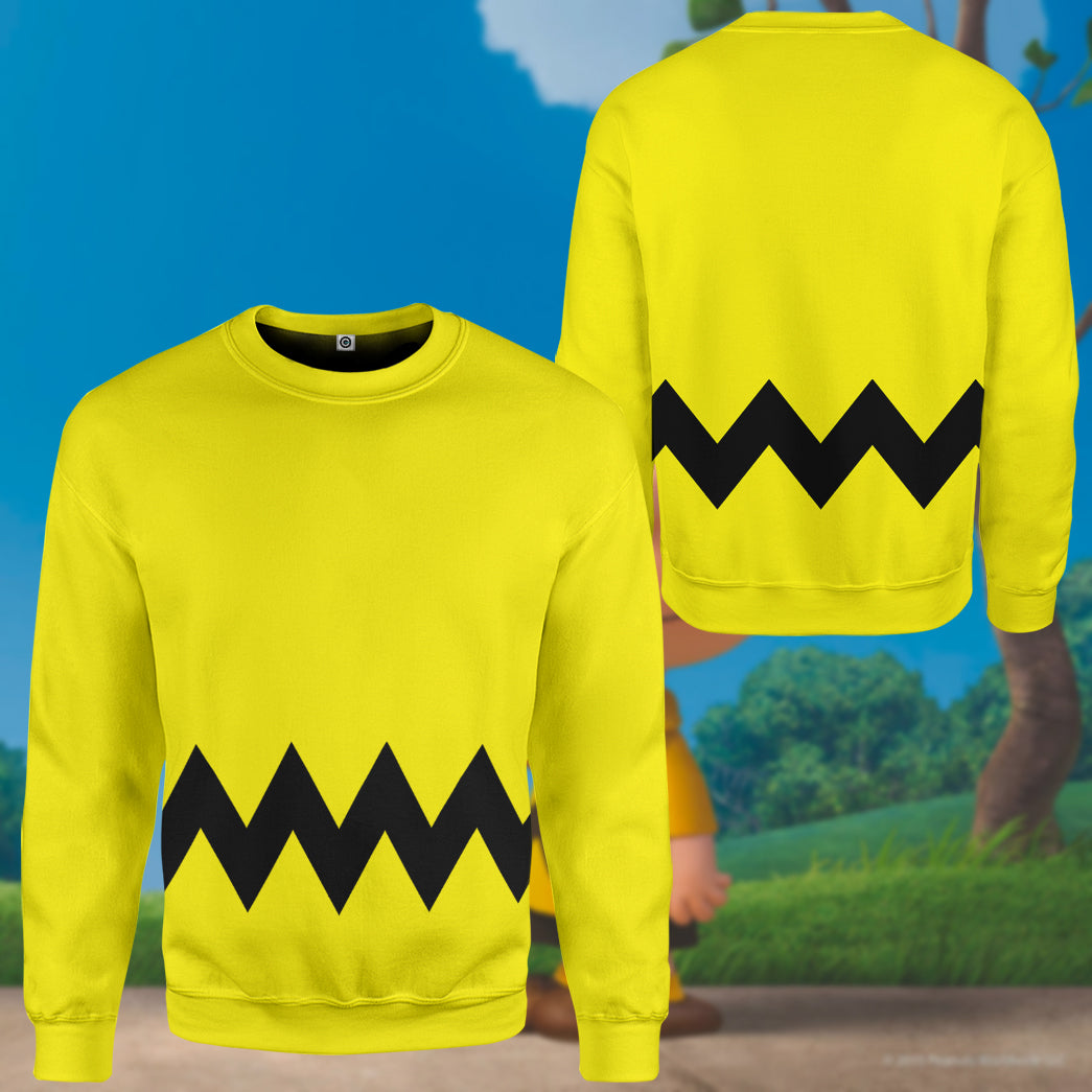 Klothek 3D PEANUTS Charlie Brown Custom Hoodie Tshirt Apparel | Price in USA, Best Quality