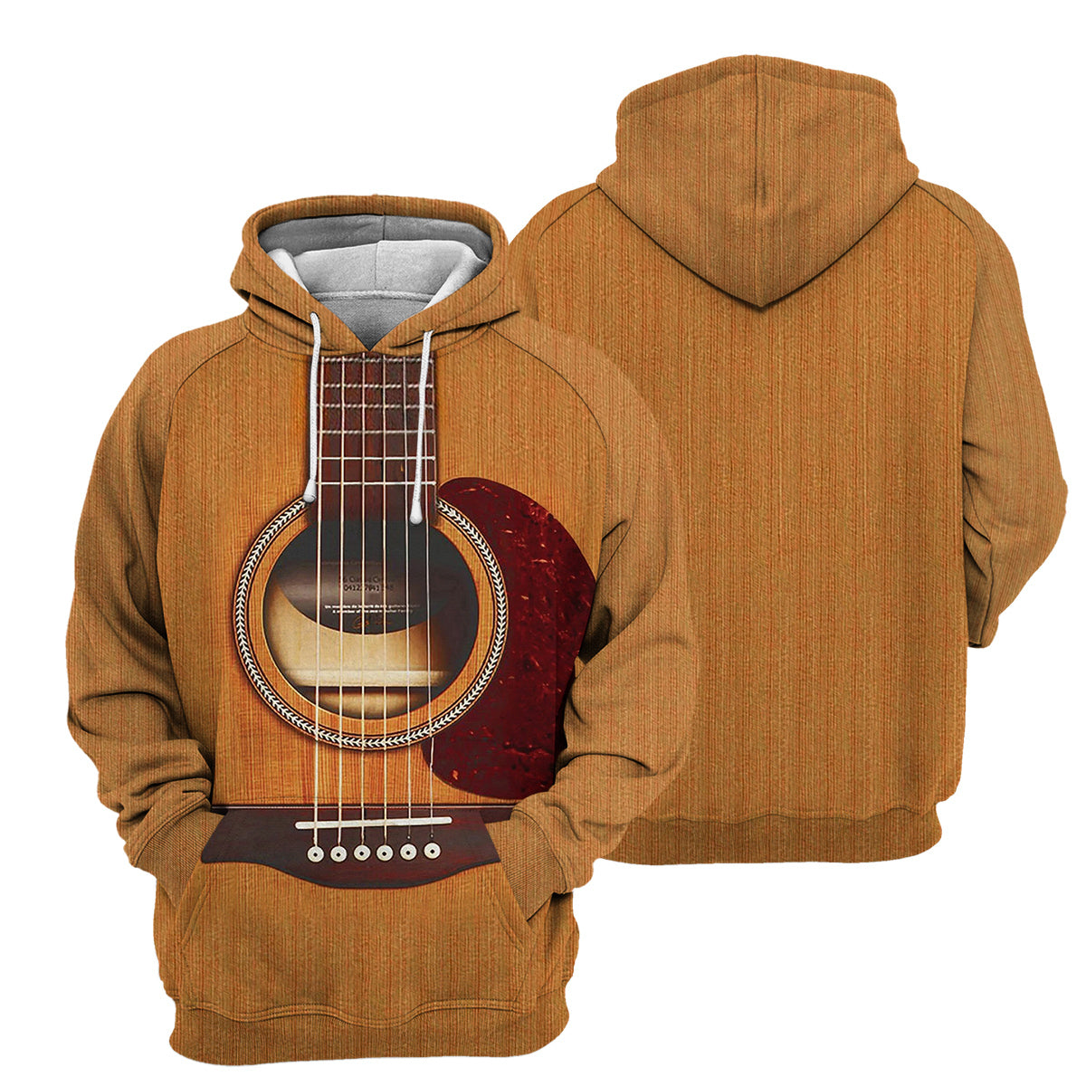 Klothek Acoustic Guitar - 3D All Over Printed Shirt | Price in USA, Best Quality