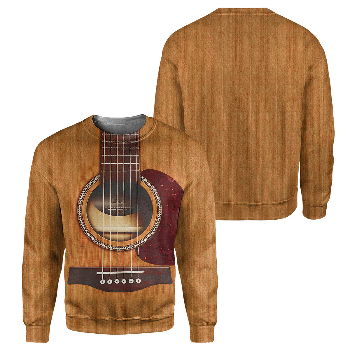 Klothek Acoustic Guitar - 3D All Over Printed Shirt | Price in USA, Best Quality