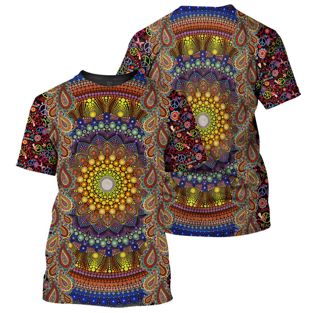 Klothek Sunflower Hippie - 3D All Over Printed Shirt | Price in USA, Best Quality