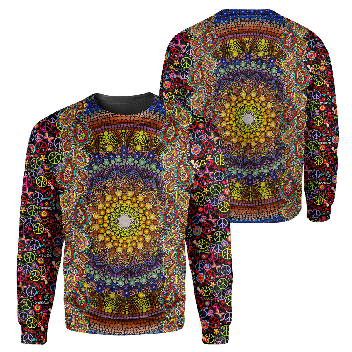 Klothek Sunflower Hippie - 3D All Over Printed Shirt | Price in USA, Best Quality