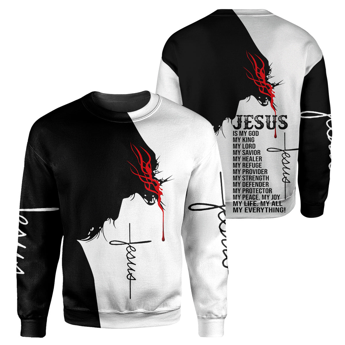 Klothek Jesus Is My Everything- 3D All Over Printed Shirt | Price in USA, Best Quality