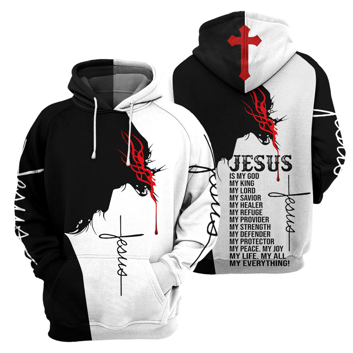 Klothek Jesus Is My Everything- 3D All Over Printed Shirt | Price in USA, Best Quality