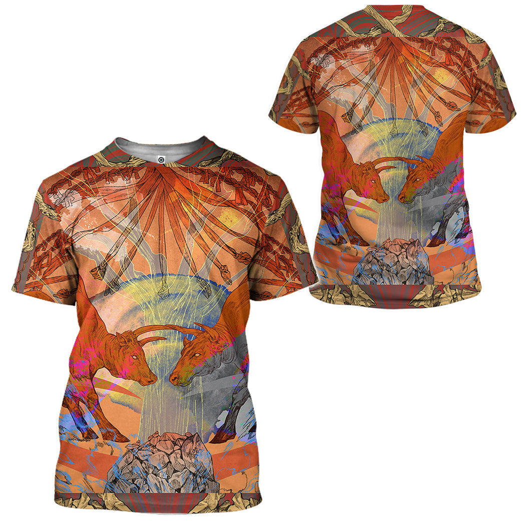 Klothek 3D The Bright Side Of Taurus Custom Tshirt Hoodie Apparel | Price in USA, Best Quality