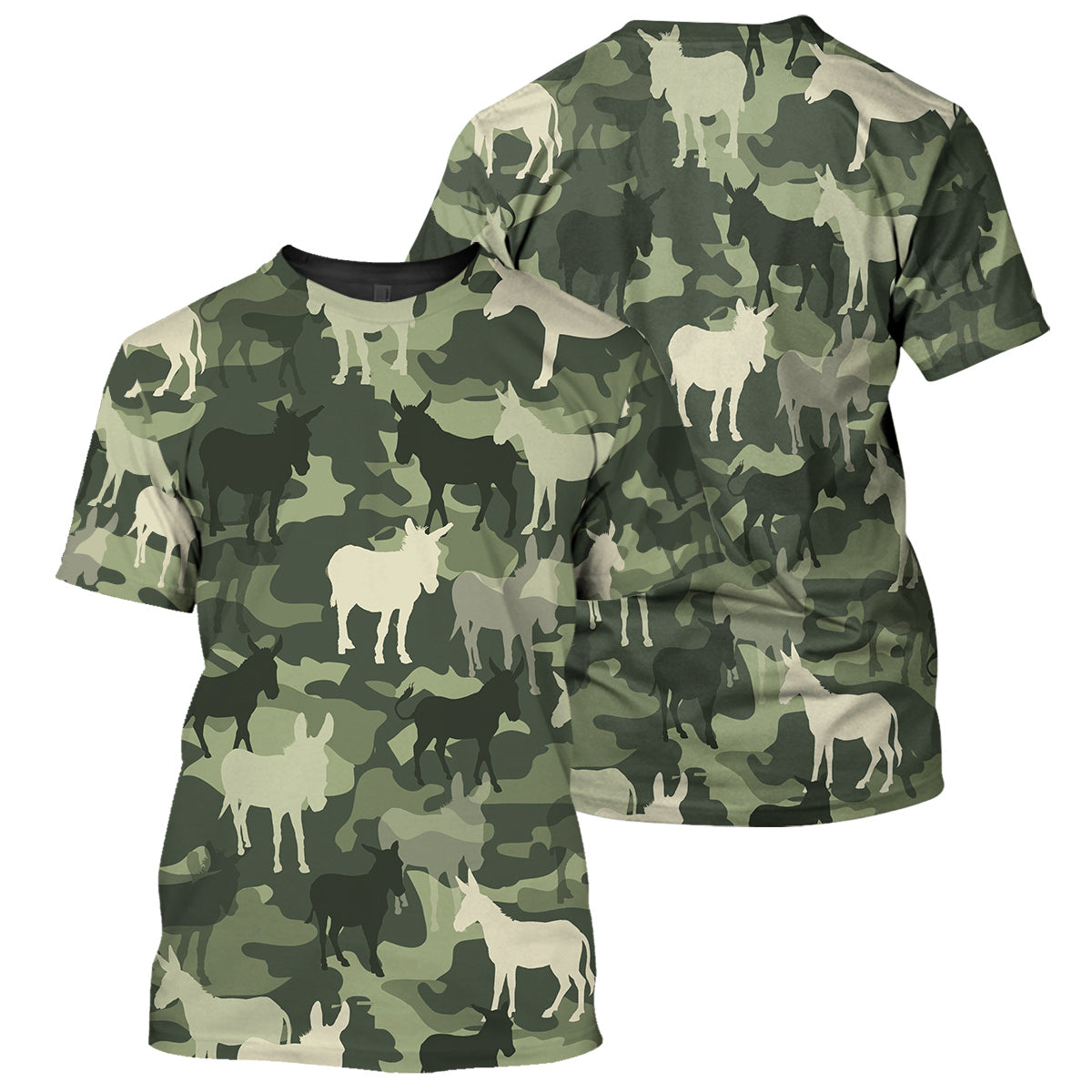 Klothek Camo Donkey - 3D All Over Printed Shirt | Price in USA, Best Quality