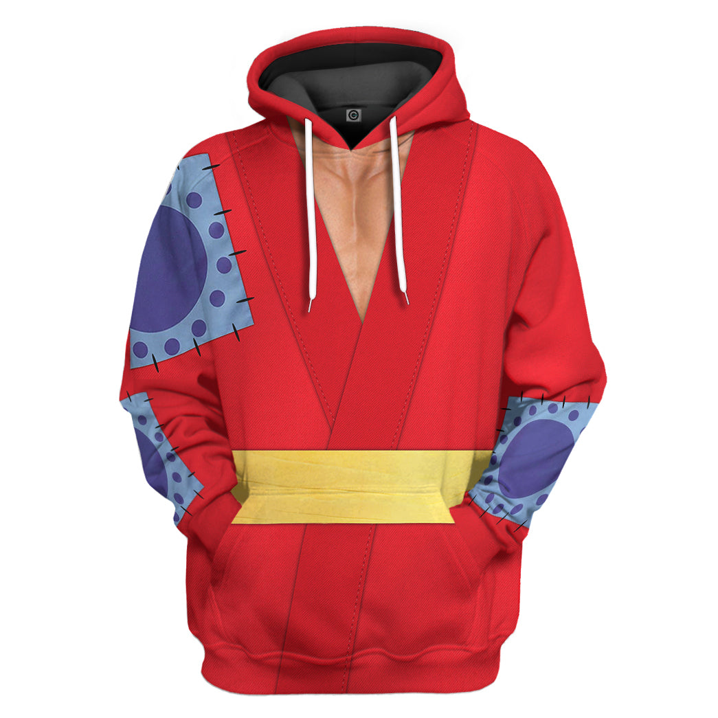 Klothek 3D One Piece Luffy The Wano Country Arc Custom Hoodie Tshir | Price in USA, Best Quality