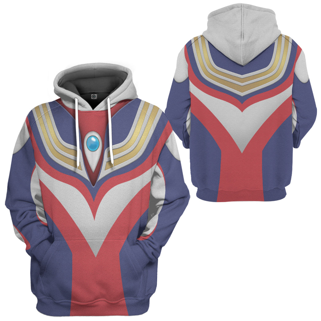 Klothek 3D Ultraman Tiga Custom Hoodie Tshirt Apparel | Price in USA, Best Quality