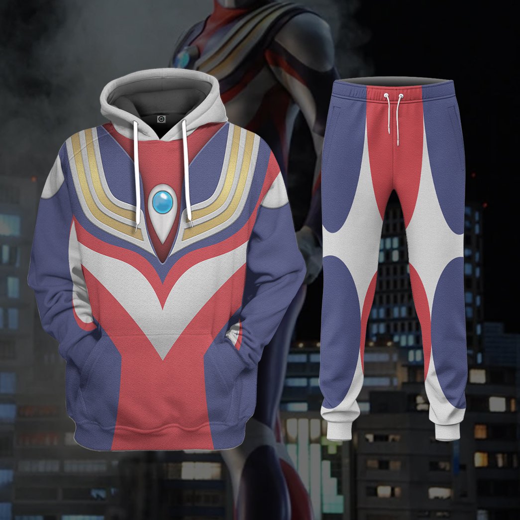 Klothek 3D Ultraman Tiga Custom Hoodie Tshirt Apparel | Price in USA, Best Quality