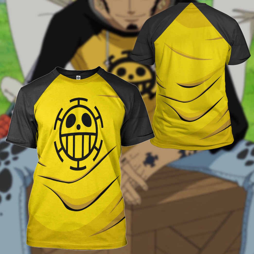 Klothek 3D One Piece Trafalgar DW ater Law Custom Hoodie Tshirt App | Price in USA, Best Quality