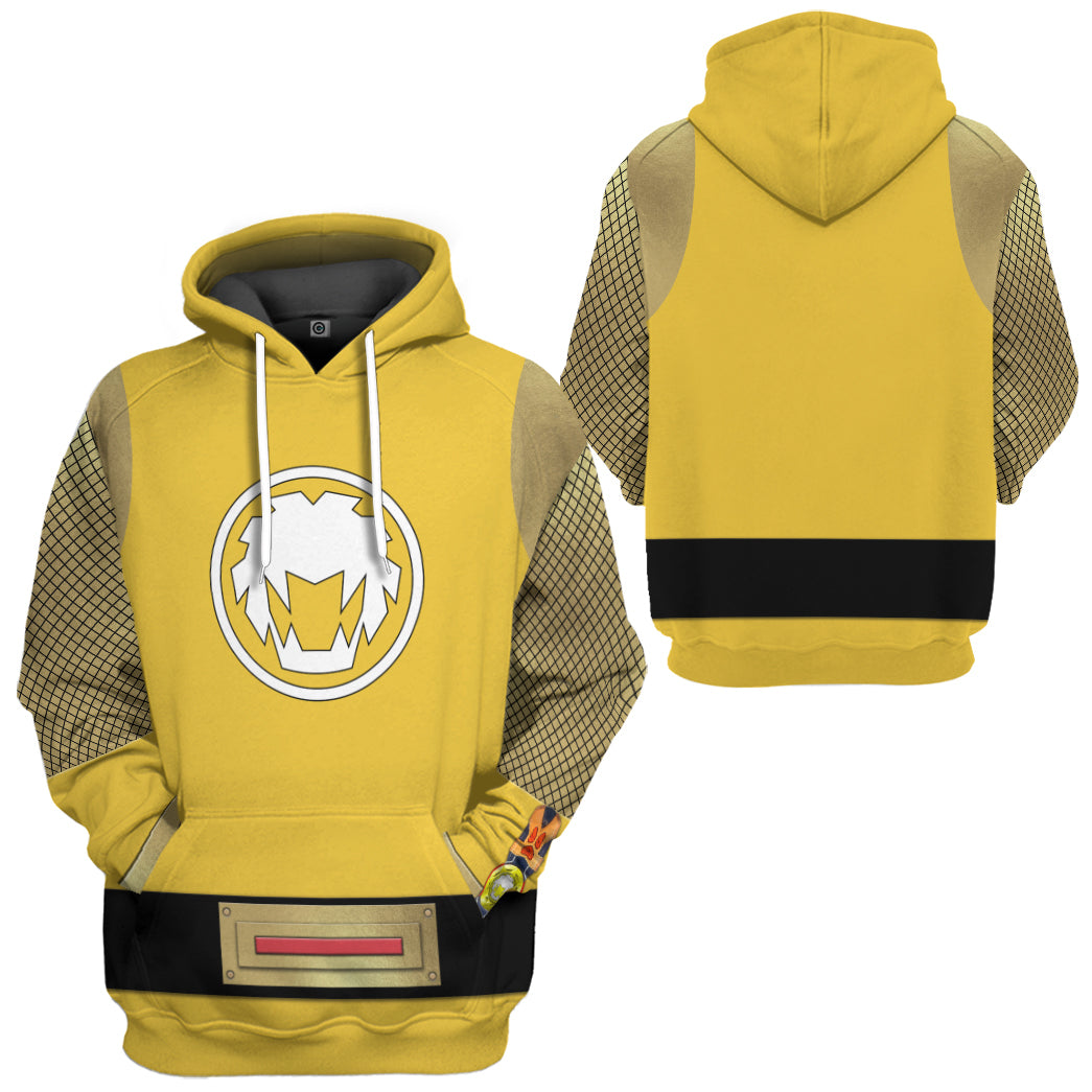 Klothek 3D The Yellow Wind Rangers Ninja Storm Custom Tshirt Hoodie | Price in USA, Best Quality