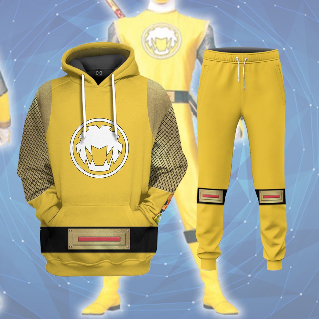 Klothek 3D The Yellow Wind Rangers Ninja Storm Custom Tshirt Hoodie | Price in USA, Best Quality