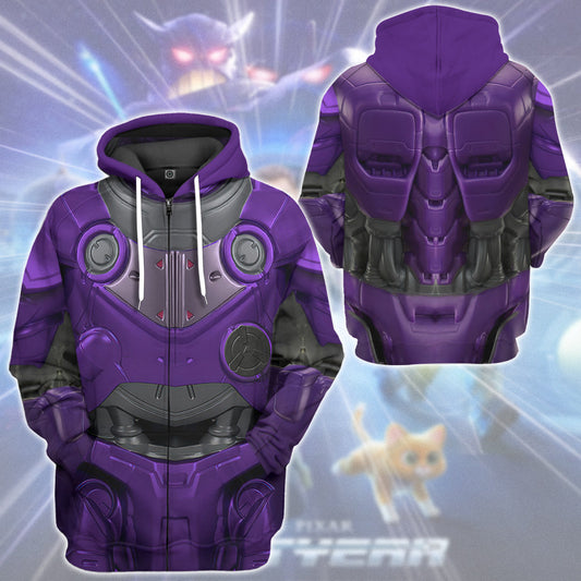 Klothek 3D Lightyear Zurg Custom Hoodie Tshirt Apparel | Price in USA, Best Quality