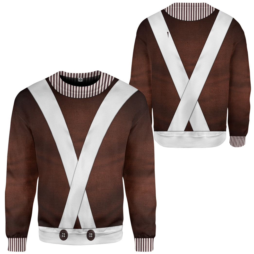 Klothek 3D Willy Wonka Oompa Loompa Custom Tshirt Hoodie Apparel | Price in USA, Best Quality