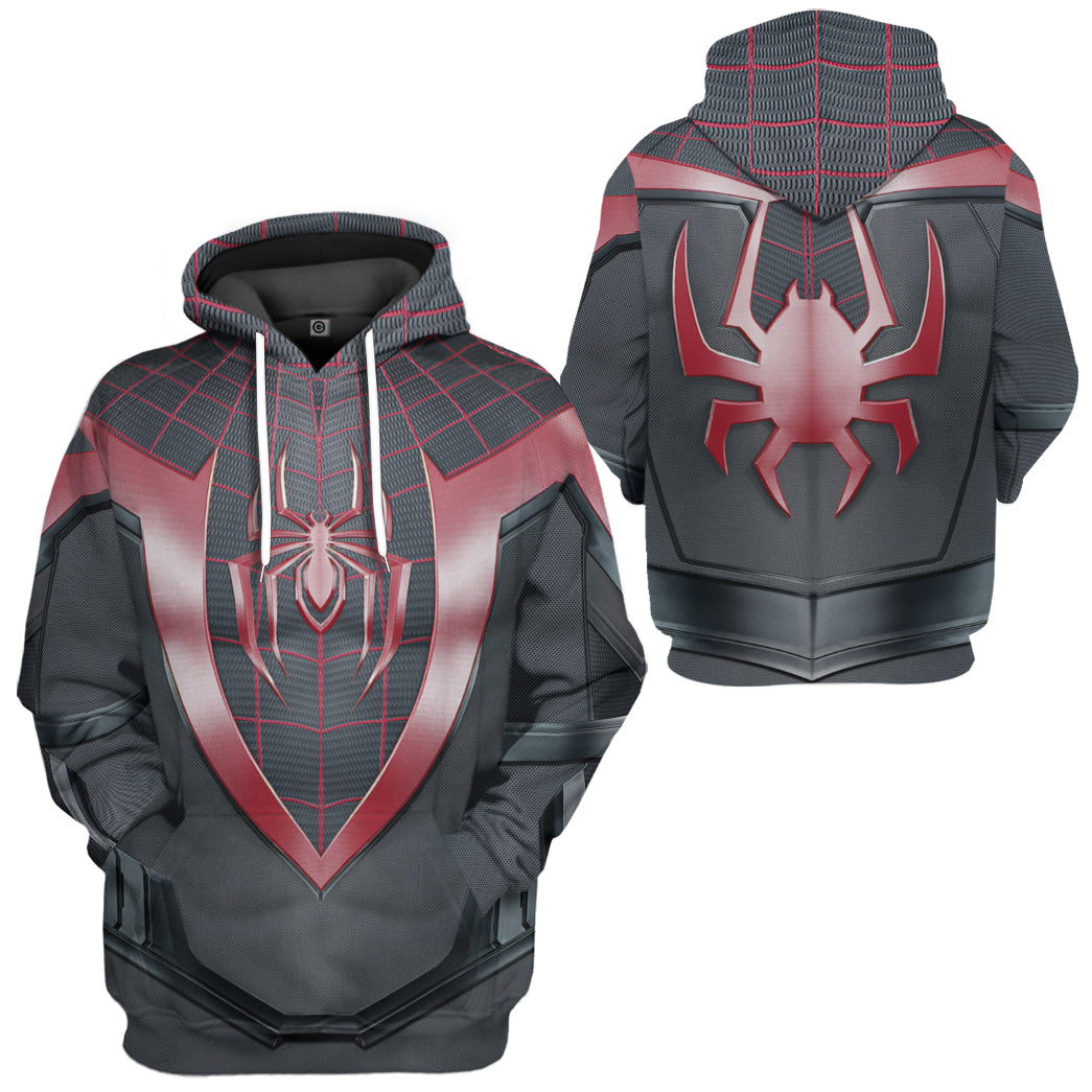 Klothek 3D Spiderman Miles Morales Custom Tshirt Hoodie Apparel | Price in USA, Best Quality