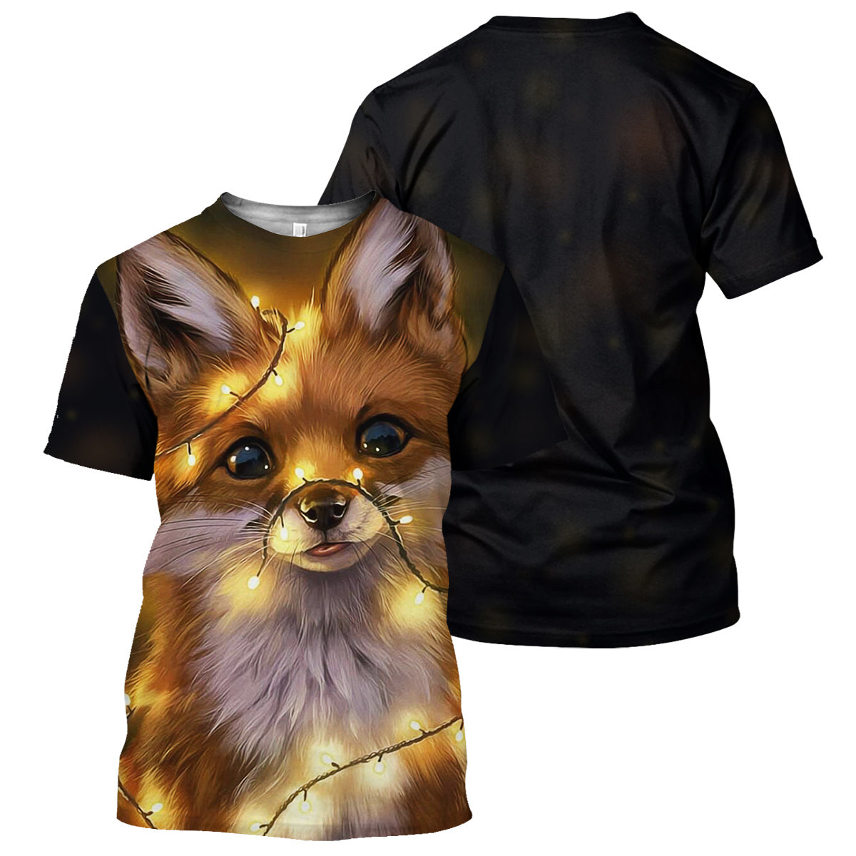 Klothek Cute Fox- 3D All Over Printed Shirt | Price in USA, Best Quality