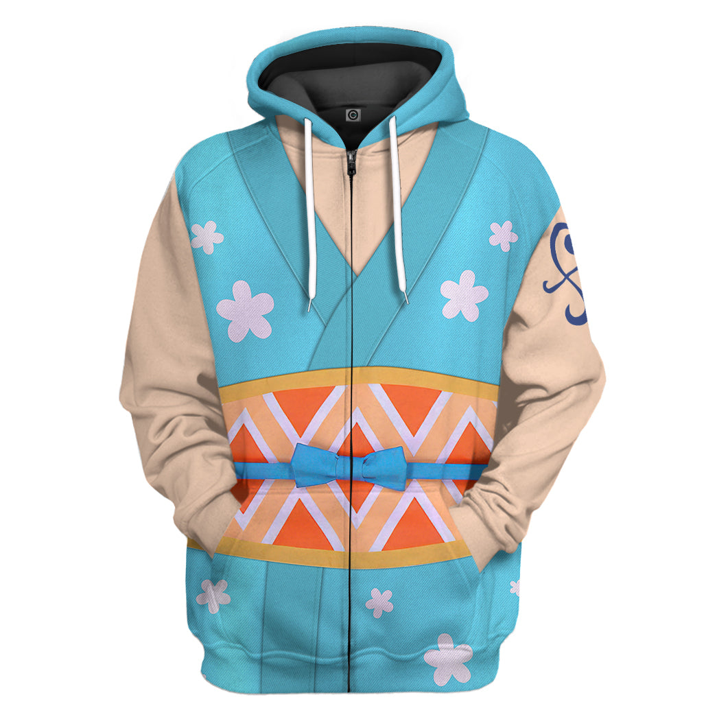 Klothek 3D One Piece Nami The Wano Country Arc Custom Hoodie Tshirt | Price in USA, Best Quality