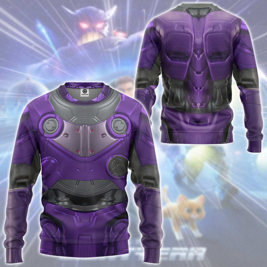 Klothek 3D Lightyear Zurg Custom Hoodie Tshirt Apparel | Price in USA, Best Quality