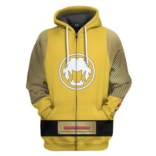 Klothek 3D The Yellow Wind Rangers Ninja Storm Custom Tshirt Hoodie | Price in USA, Best Quality