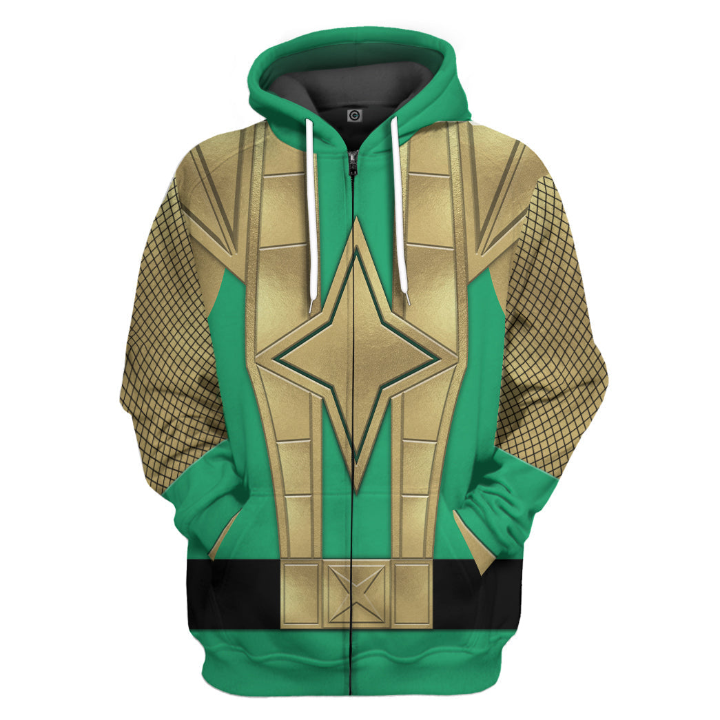 Klothek 3D Green Samurai Rangers Ninja Storm Custom Tshirt Hoodie A | Price in USA, Best Quality