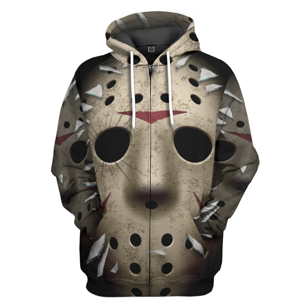 Klothek 3D Friday The 13th Jason Voorhees Custom Tshirt Hoodie Appa | Price in USA, Best Quality