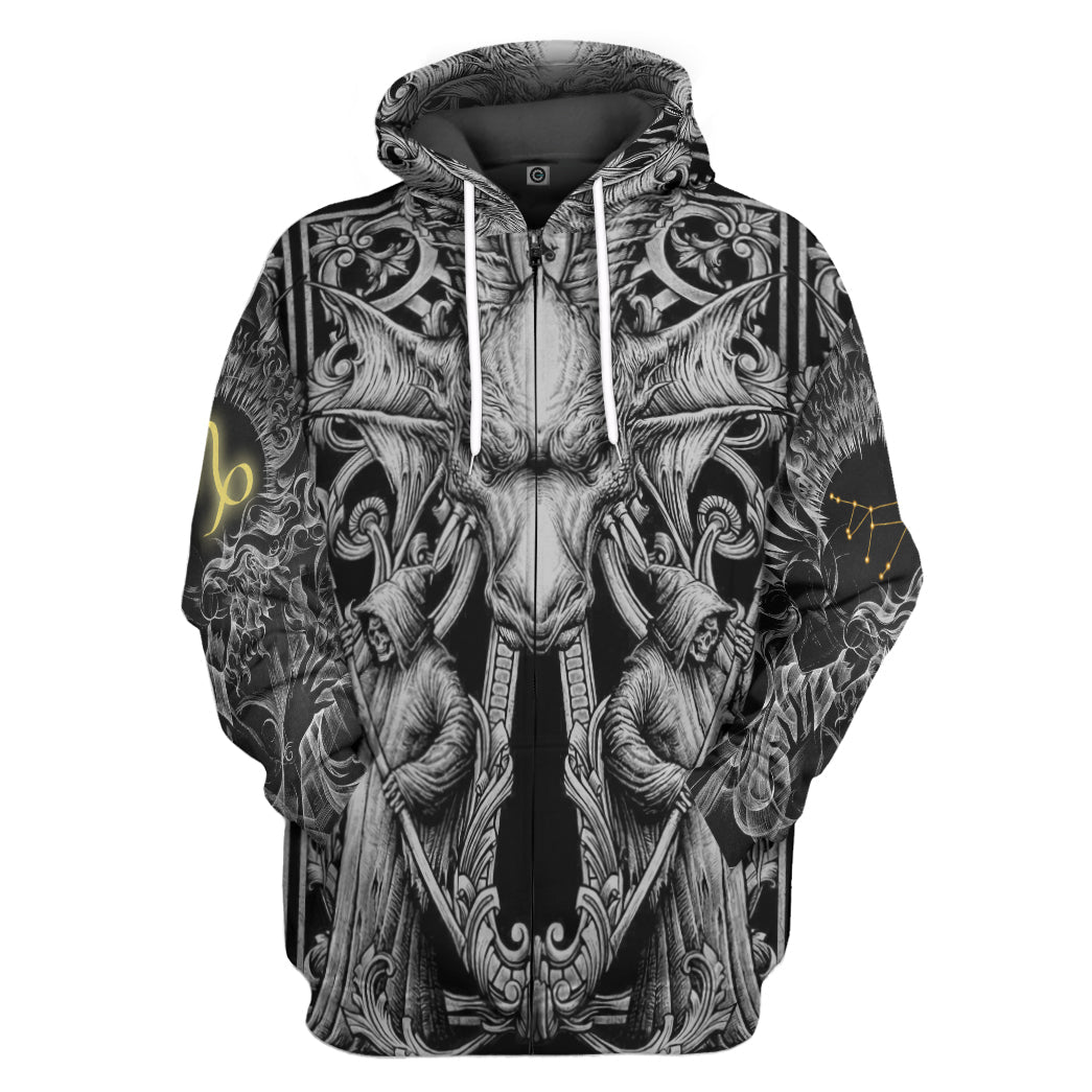 Klothek 3D The Dark Side of Capricorn Custom Tshirt Hoodie Apparel | Price in USA, Best Quality