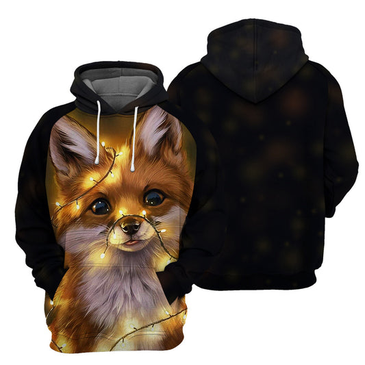 Klothek Cute Fox- 3D All Over Printed Shirt | Price in USA, Best Quality