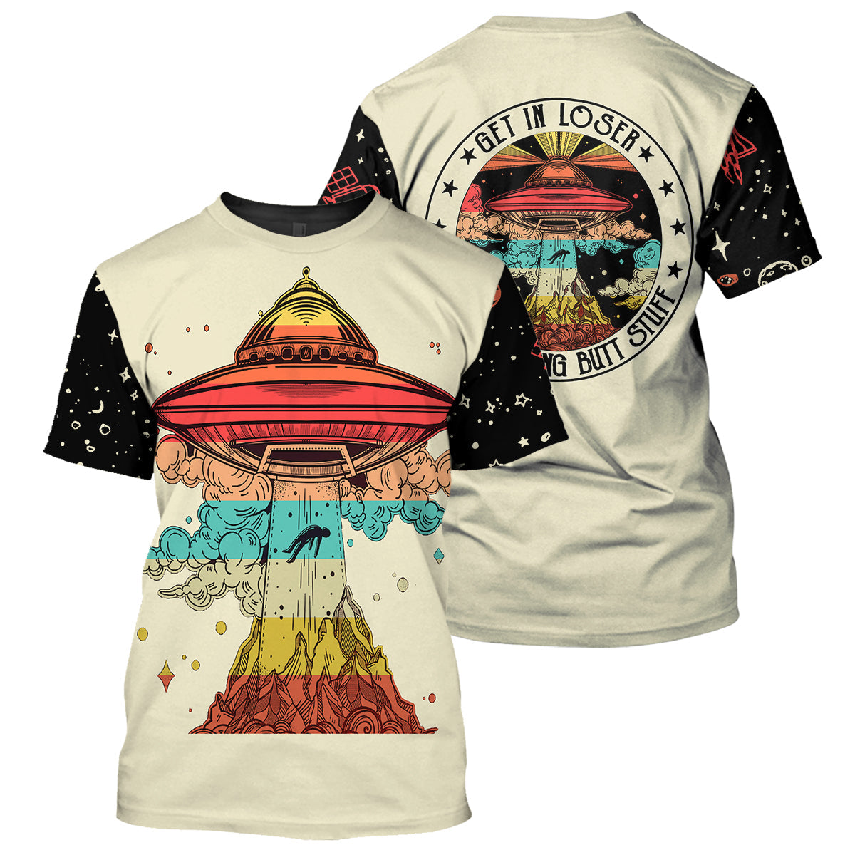 Klothek Ailen UFO Camping - 3D All Over Printed Shirt | Price in USA, Best Quality