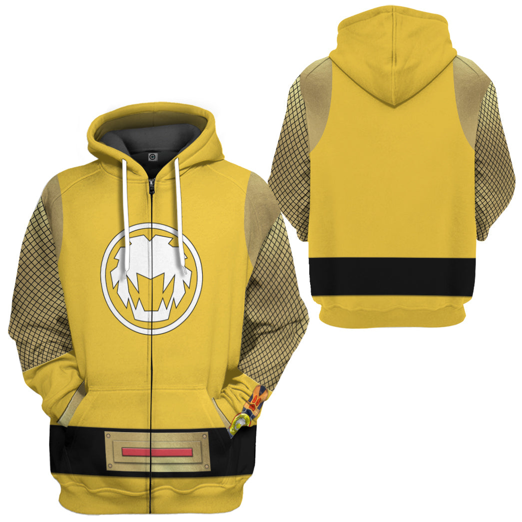 Klothek 3D The Yellow Wind Rangers Ninja Storm Custom Tshirt Hoodie | Price in USA, Best Quality