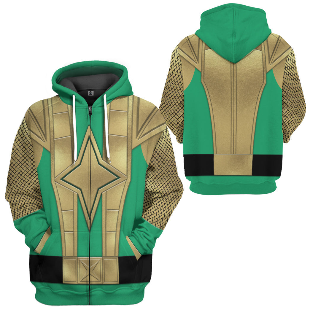 Klothek 3D Green Samurai Rangers Ninja Storm Custom Tshirt Hoodie A | Price in USA, Best Quality