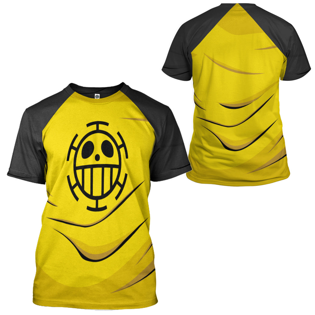 Klothek 3D One Piece Trafalgar DW ater Law Custom Hoodie Tshirt App | Price in USA, Best Quality