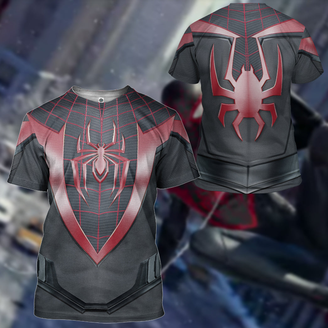 Klothek 3D Spiderman Miles Morales Custom Tshirt Hoodie Apparel | Price in USA, Best Quality