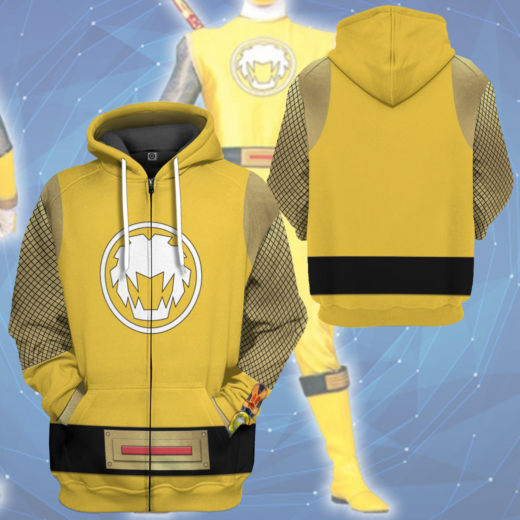 Klothek 3D The Yellow Wind Rangers Ninja Storm Custom Tshirt Hoodie | Price in USA, Best Quality