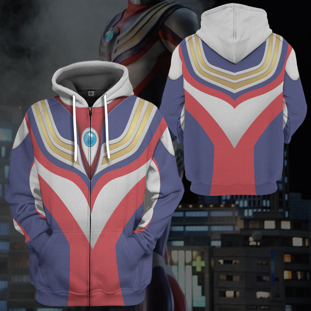 Klothek 3D Ultraman Tiga Custom Hoodie Tshirt Apparel | Price in USA, Best Quality