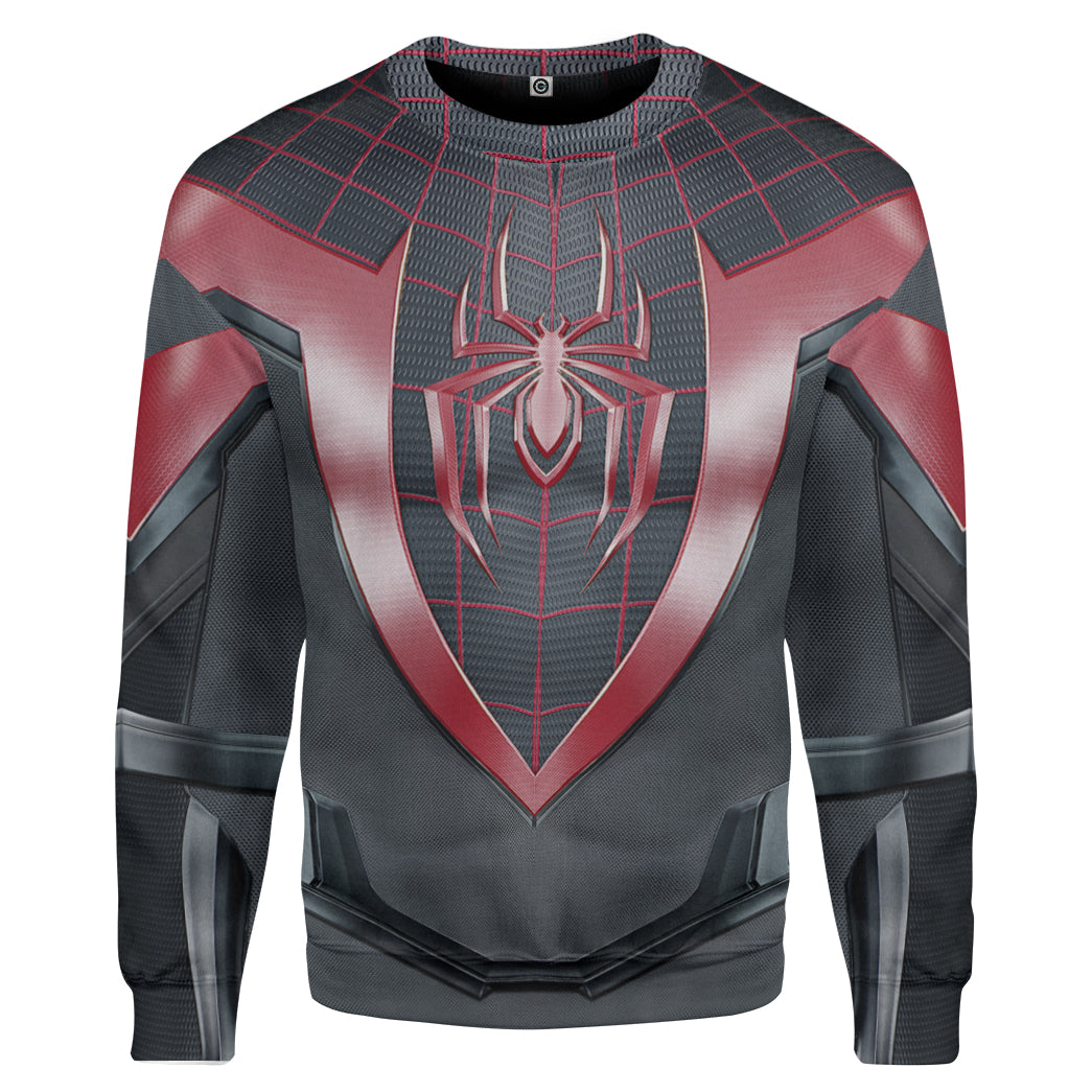 Klothek 3D Spiderman Miles Morales Custom Tshirt Hoodie Apparel | Price in USA, Best Quality