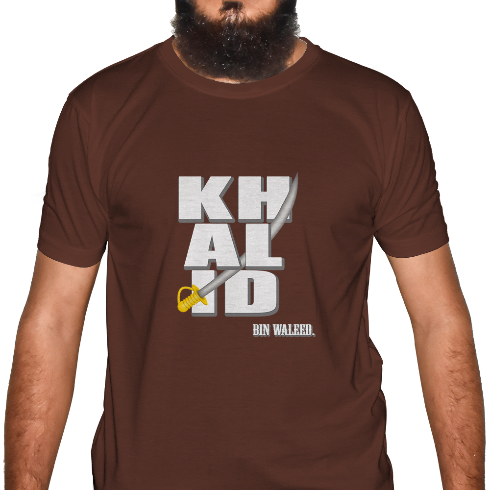 Khalid Bin Waleed Half Sleeve Islamic T-Shirt 