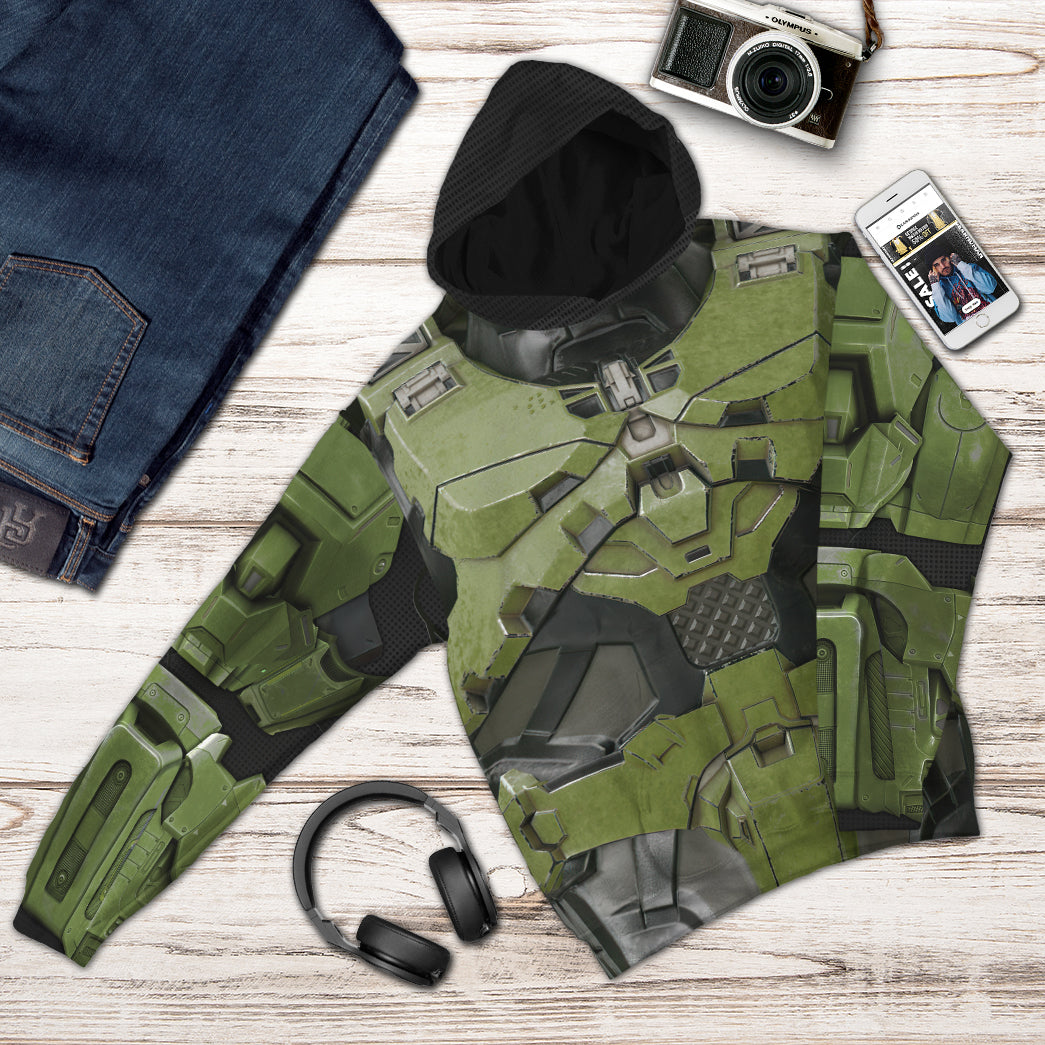 Klothek 3D Halo Infinite Masterchief Cosplay Custom Tshirt Hoodie A | Price in USA, Best Quality