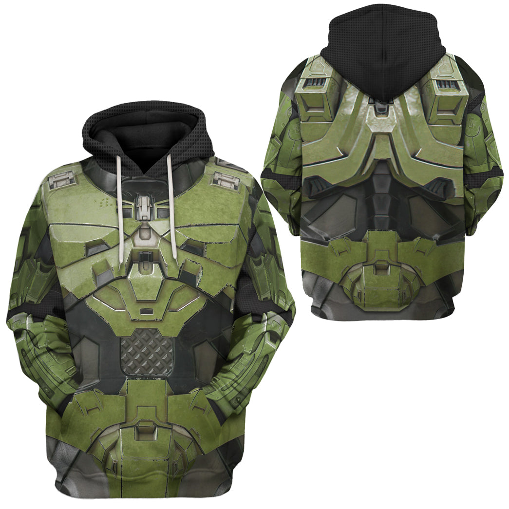 Klothek 3D Halo Infinite Masterchief Cosplay Custom Tshirt Hoodie A | Price in USA, Best Quality