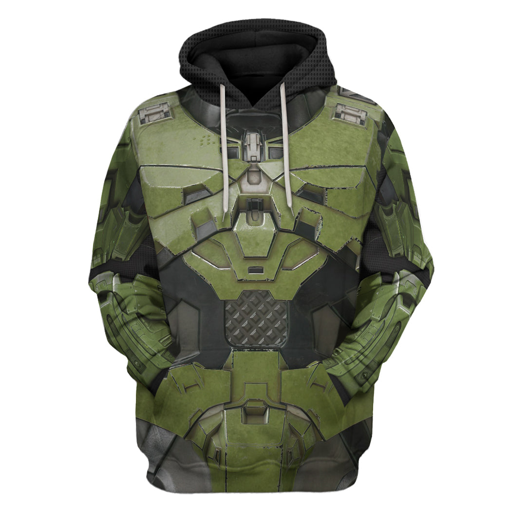 Klothek 3D Halo Infinite Masterchief Cosplay Custom Tshirt Hoodie A | Price in USA, Best Quality