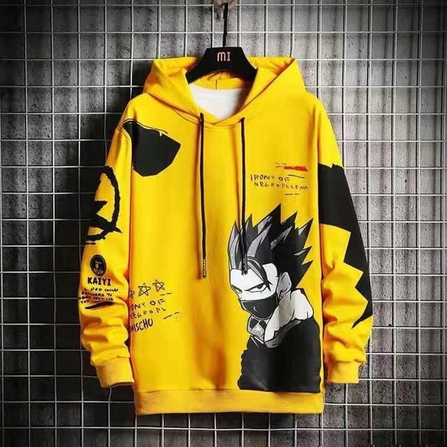 Mens Printed APL Hoodie GRMPR30 - Yellow