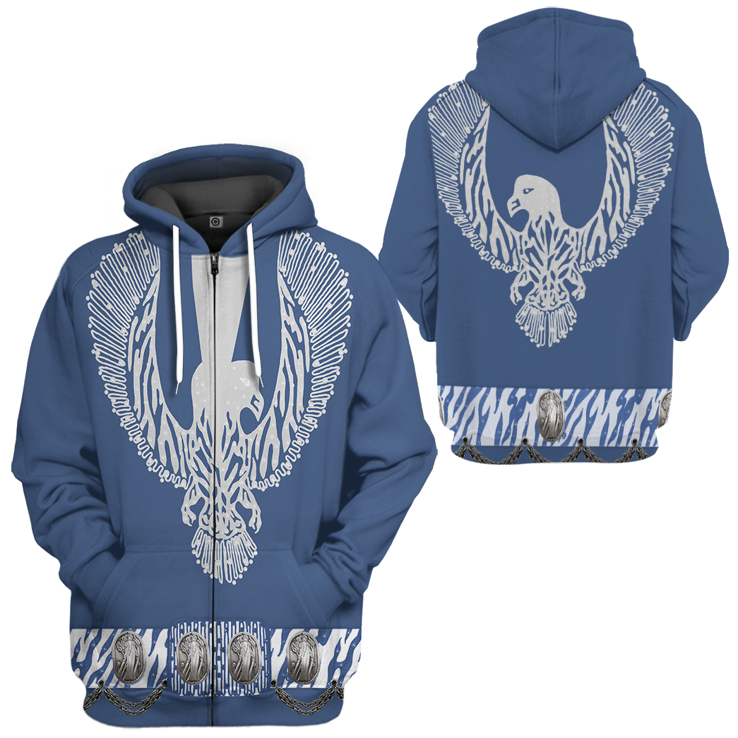 Klothek 3D ELV PRL Royal Blue Phoenix Custom Tshirt Hoodie Apparel | Price in USA, Best Quality