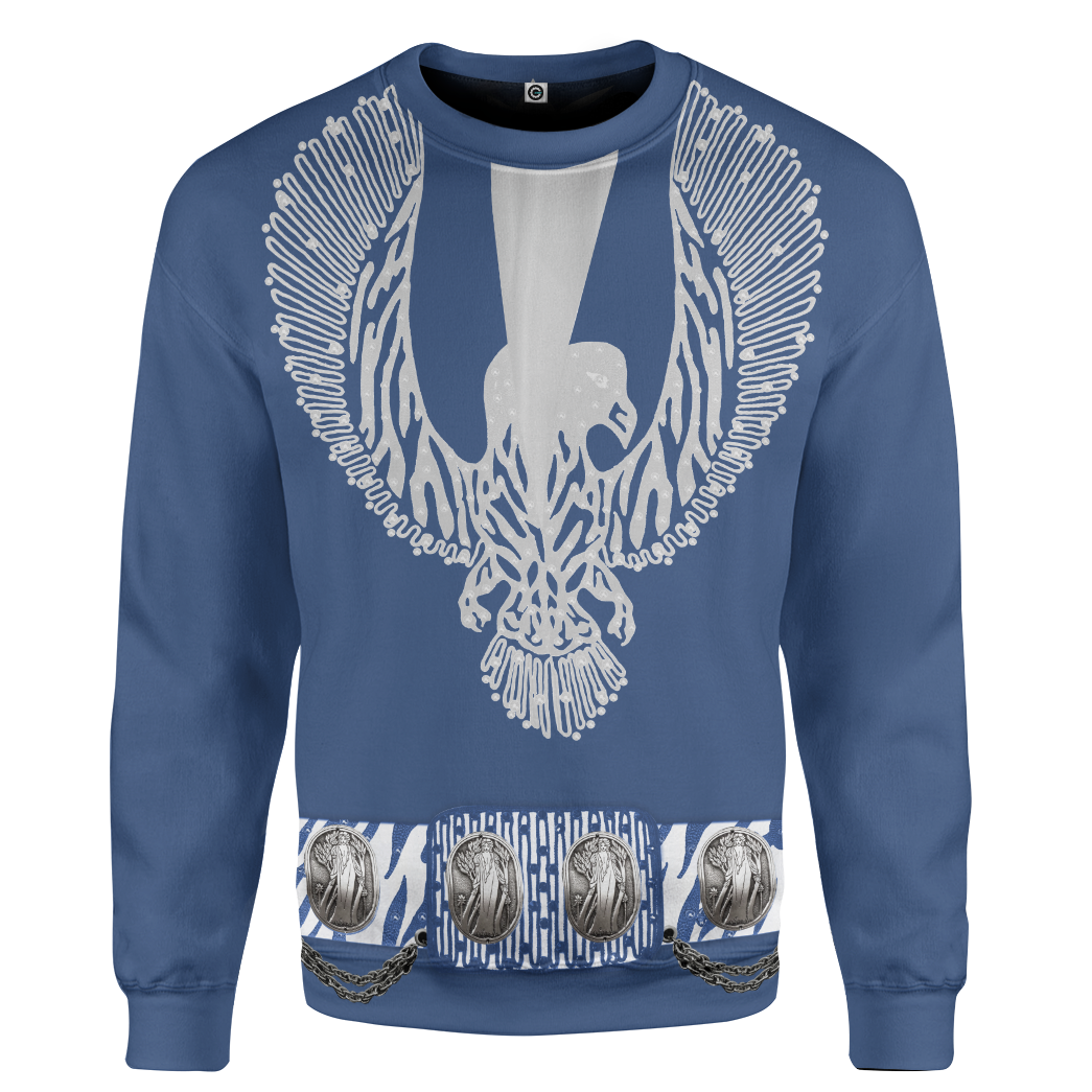 Klothek 3D ELV PRL Royal Blue Phoenix Custom Tshirt Hoodie Apparel | Price in USA, Best Quality