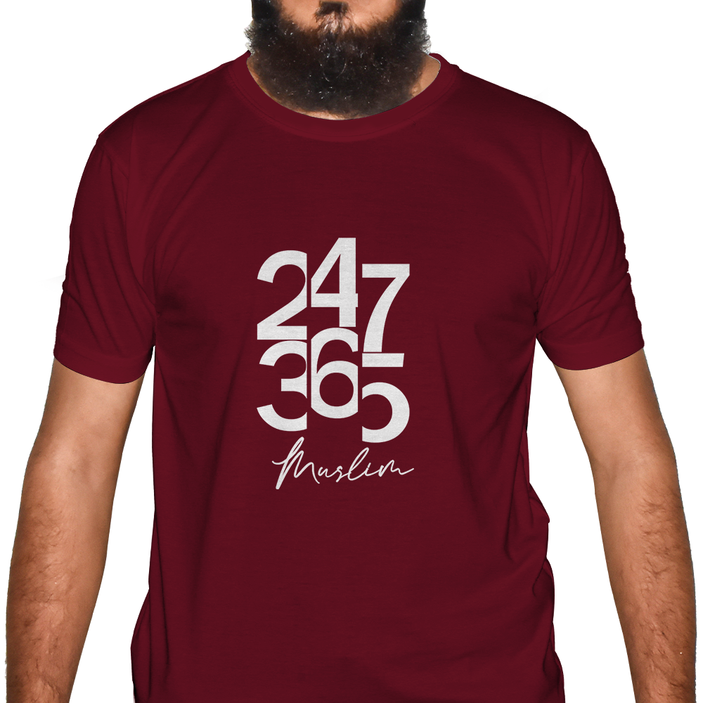 247 365 Muslim Half Sleeve Islamic T-Shirt 