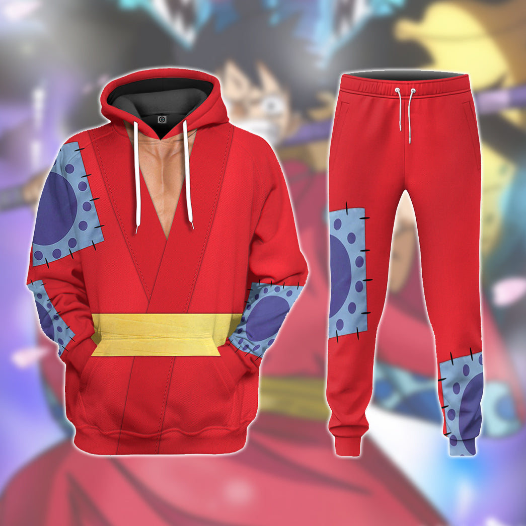 Klothek 3D One Piece Luffy The Wano Country Arc Custom Hoodie Tshir | Price in USA, Best Quality