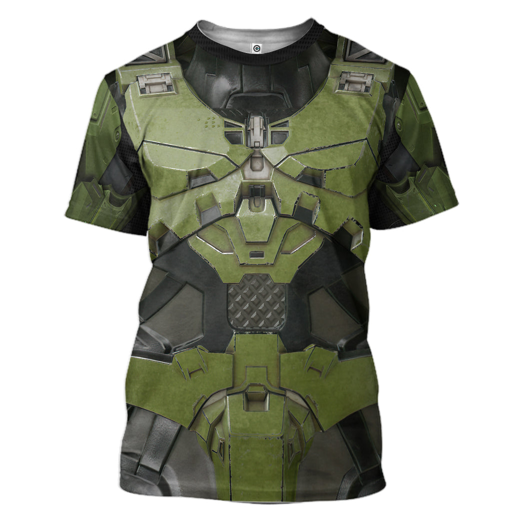 Klothek 3D Halo Infinite Masterchief Cosplay Custom Tshirt Hoodie A | Price in USA, Best Quality